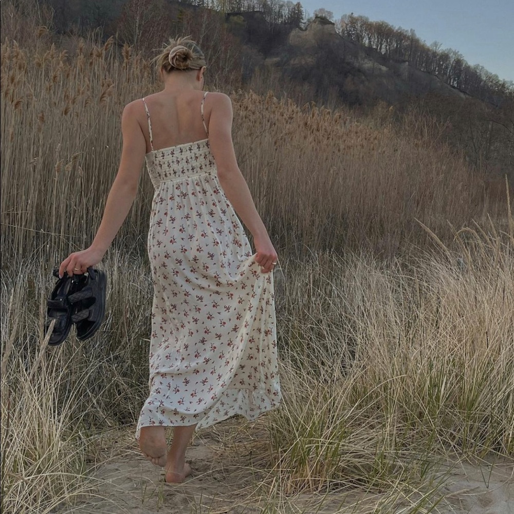 Free People maxi dress with vintage floral print